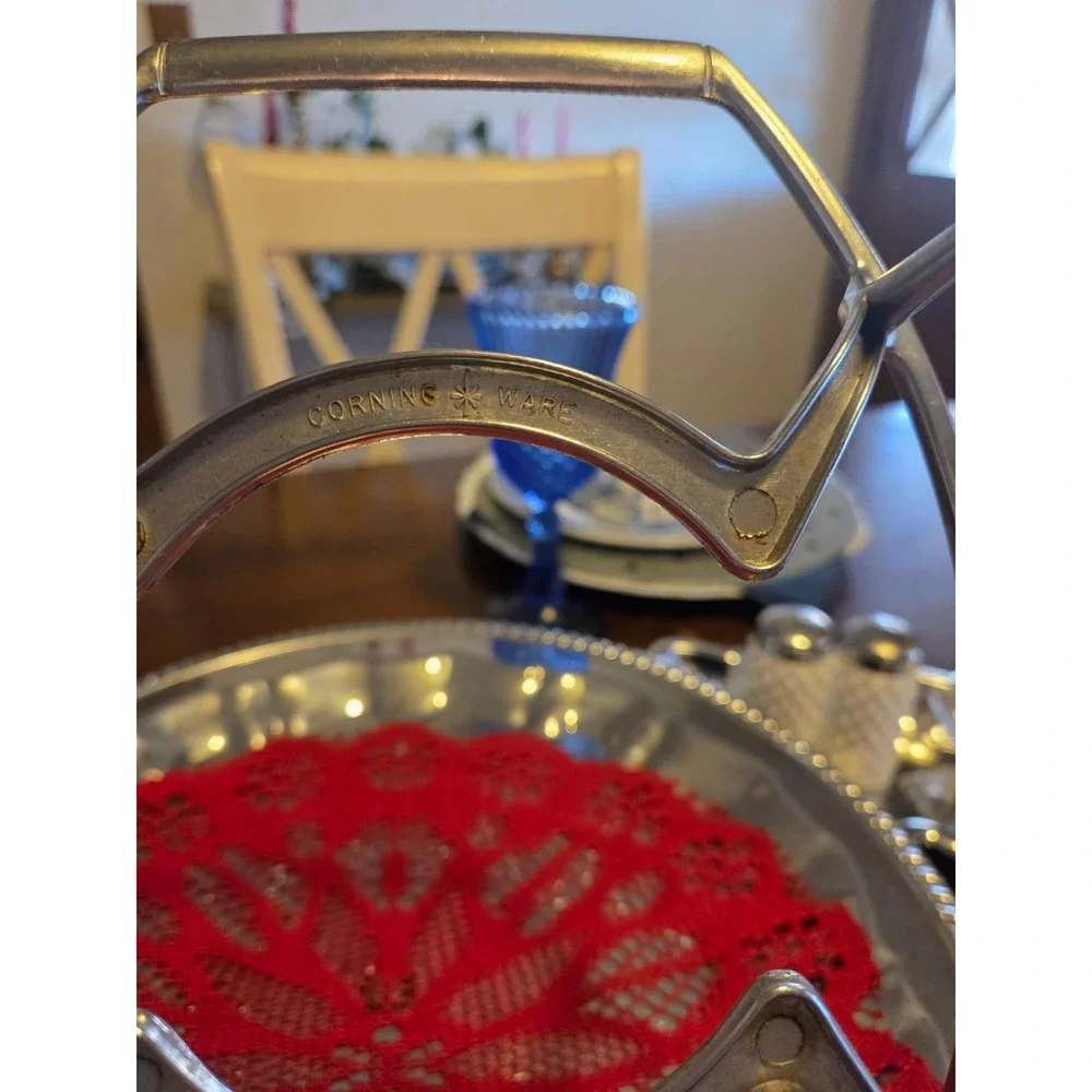 Corningware Metal Casserole Serving Cradles P-11-M-1 Trivet Holder